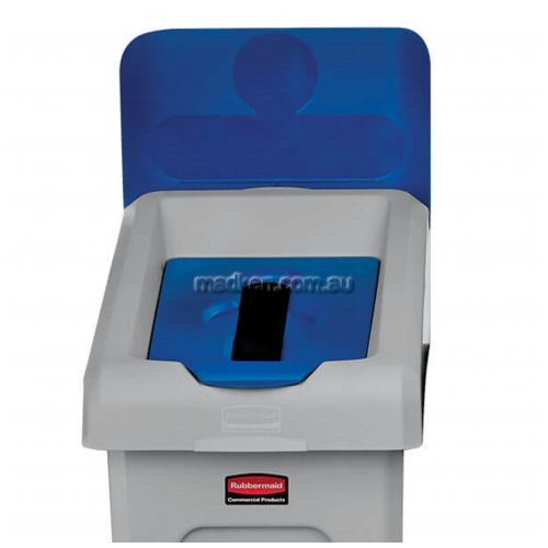 Slim Jim Recycling Station 2007909 Billboard Blue By Rubbermaid