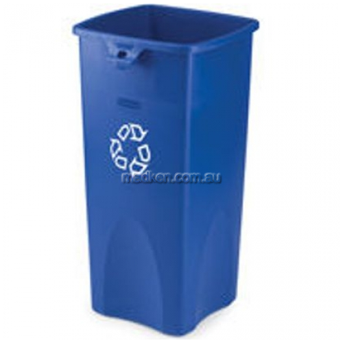 View 3569 Recycling Waste Container Square 87L with Symbol details.