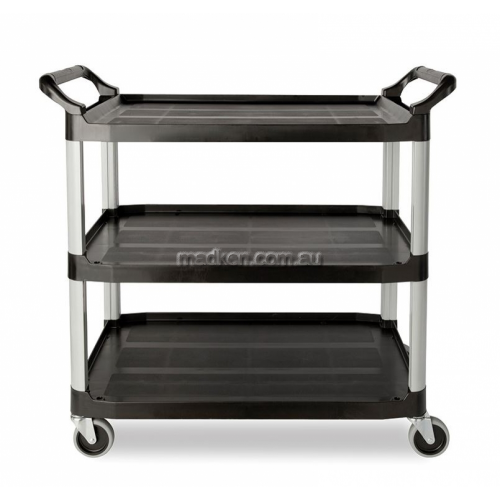 View 4091 Utility Cart 3 Shelf Open Sided details.