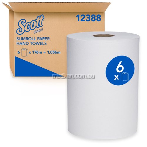 View 12388 Slimroll Paper Hand Towels 176m details.