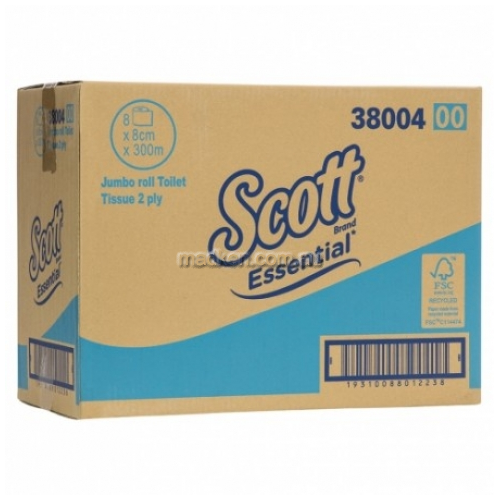 38004 Scott Jumbo Roll Toilet Tissue 300m - LAST STOCK