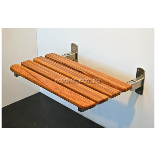 077 Shower Seat Folding Timber
