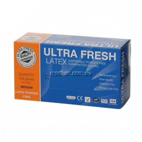 View Disposable Latex Gloves Powder Free Medium details.