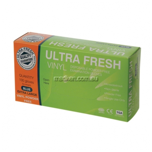 View Disposable Vinyl Gloves Powder Free Medium details.